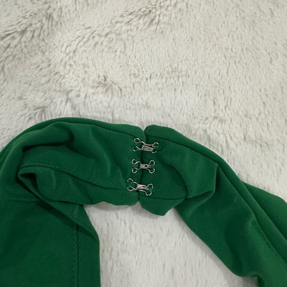 Express Vibrant Green Halter Top - Picture 3 of 5
